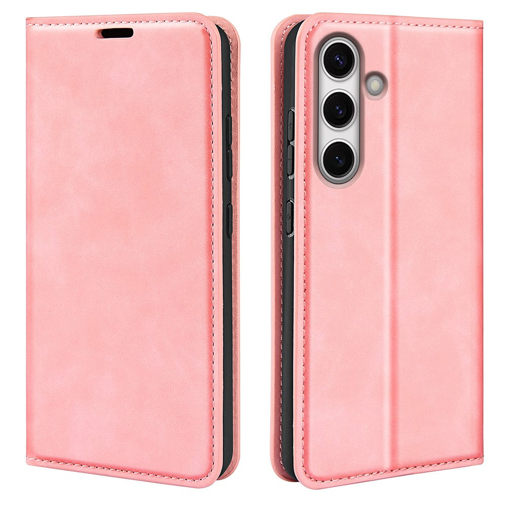 For Samsung Galaxy S24 FE Case Skin-Touch Drop-Proof Leather Wallet Phone Cover