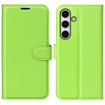 For Samsung Galaxy S24 FE Wallet Phone Case Litchi Texture Anti-Drop Leather Folio Flip Cover
