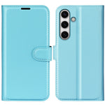 For Samsung Galaxy S24 FE Wallet Phone Case Litchi Texture Anti-Drop Leather Folio Flip Cover