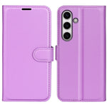 For Samsung Galaxy S24 FE Wallet Phone Case Litchi Texture Anti-Drop Leather Folio Flip Cover