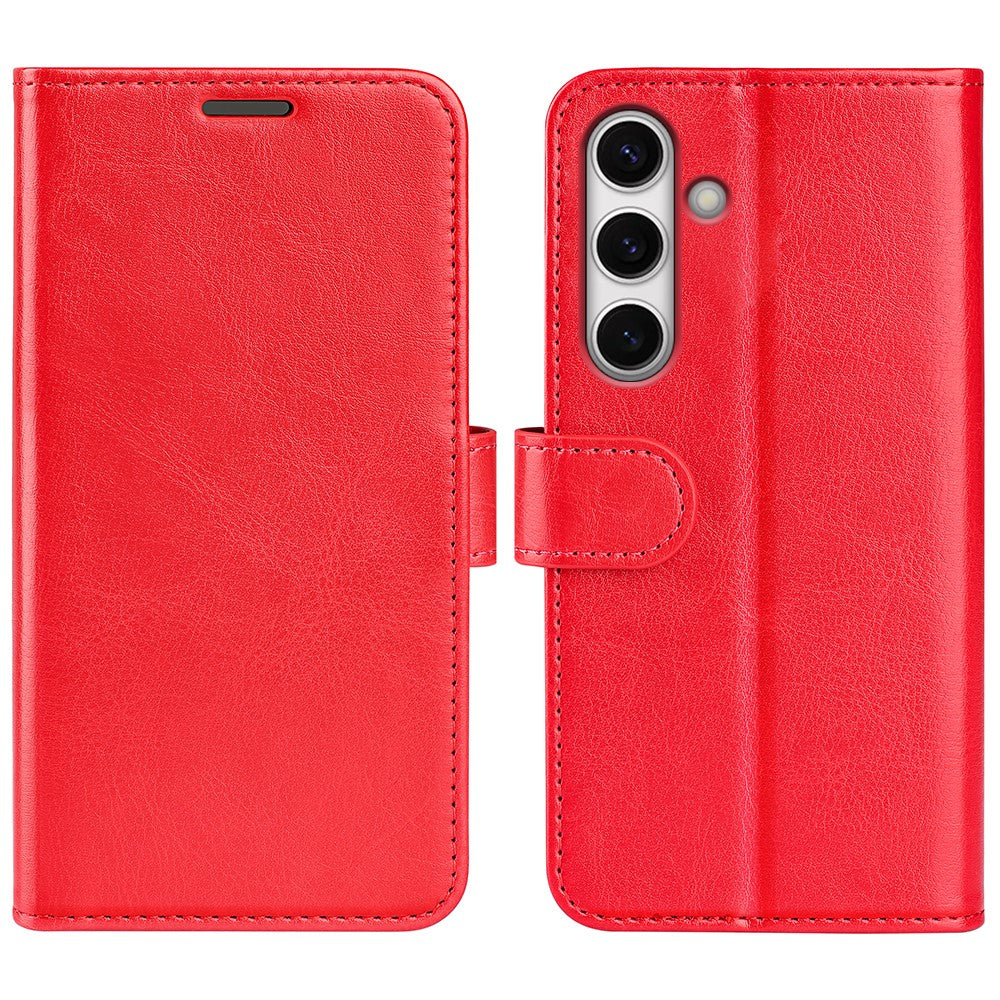 Til Samsung Galaxy S24 FE Etui Crazy Horse Tekstur Læder Stand Telefoncover med Pung