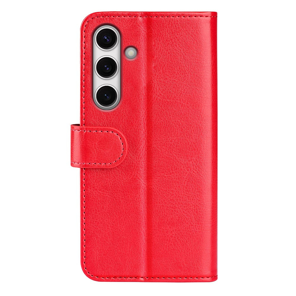 Til Samsung Galaxy S24 FE Etui Crazy Horse Tekstur Læder Stand Telefoncover med Pung