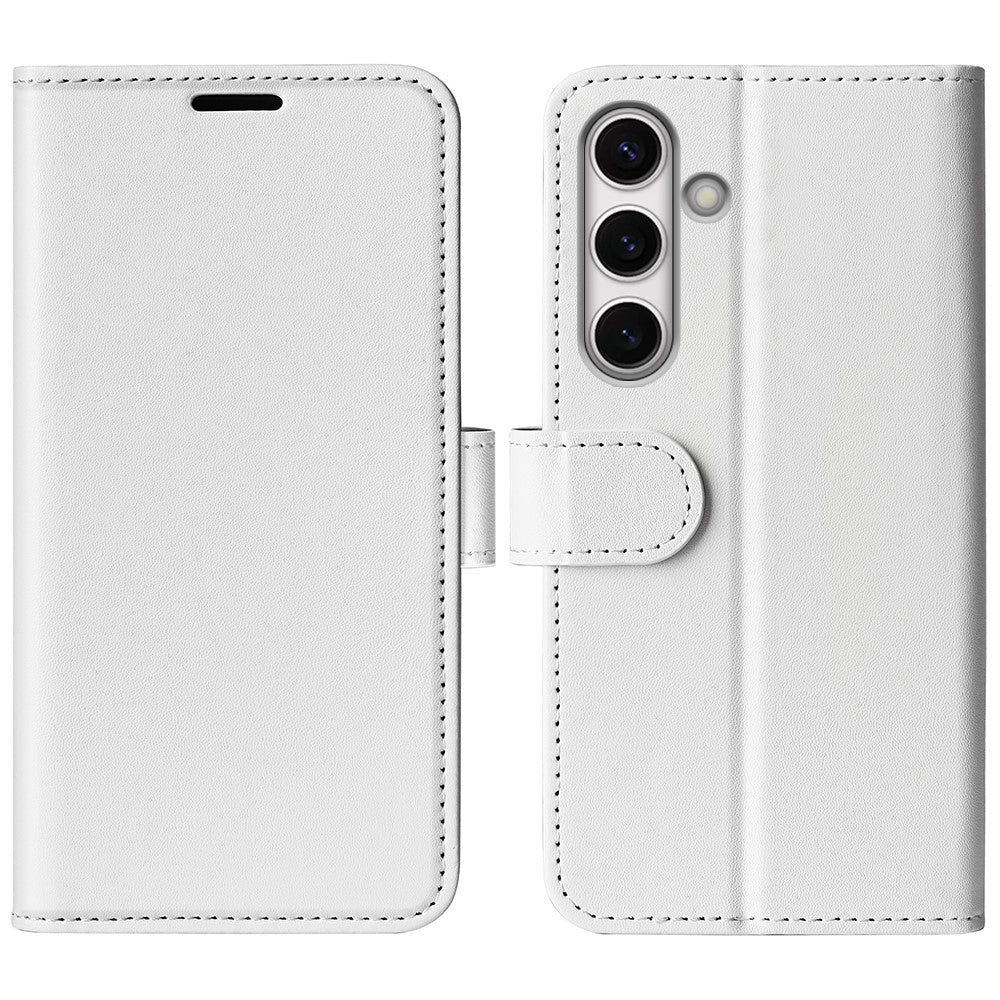 Til Samsung Galaxy S24 FE Etui Crazy Horse Tekstur Læder Stand Telefoncover med Pung