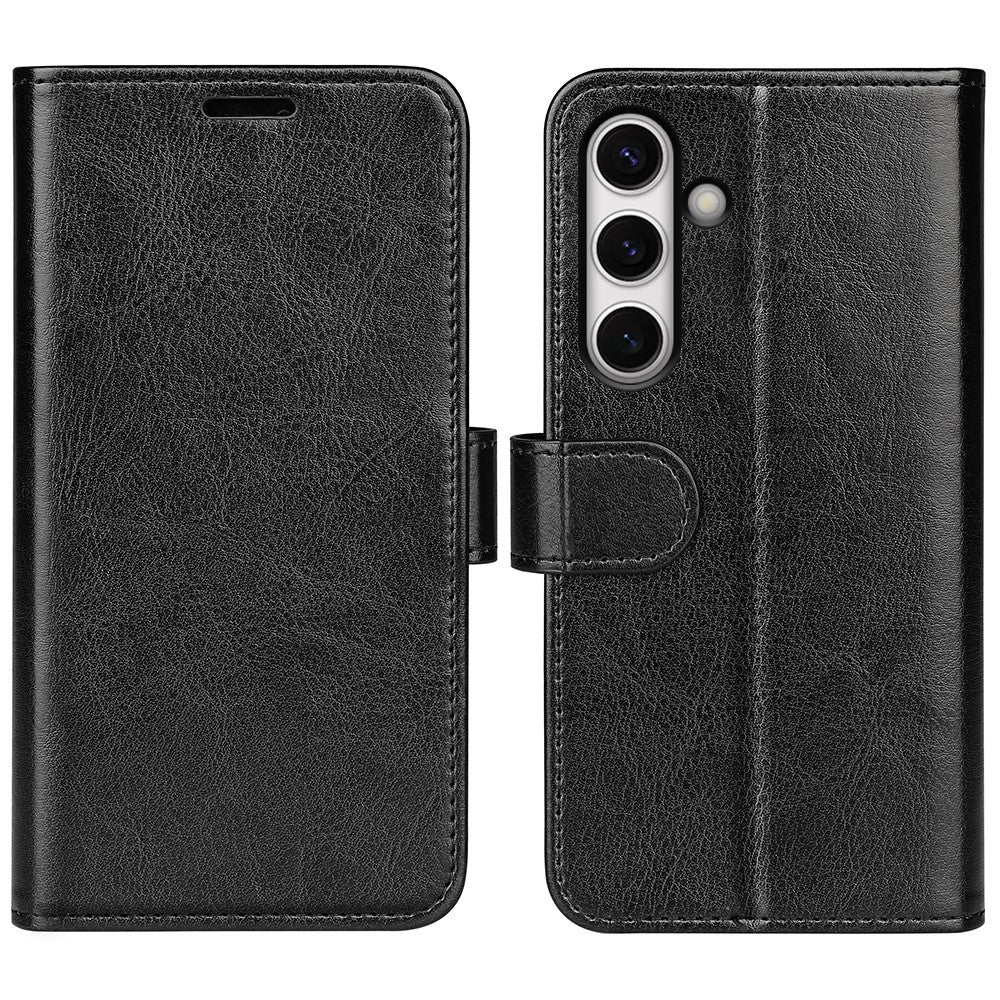 Til Samsung Galaxy S24 FE Etui Crazy Horse Tekstur Læder Stand Telefoncover med Pung