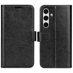 For Samsung Galaxy S24 FE Case Crazy Horse Texture Leather Stand Phone Cover with Wallet