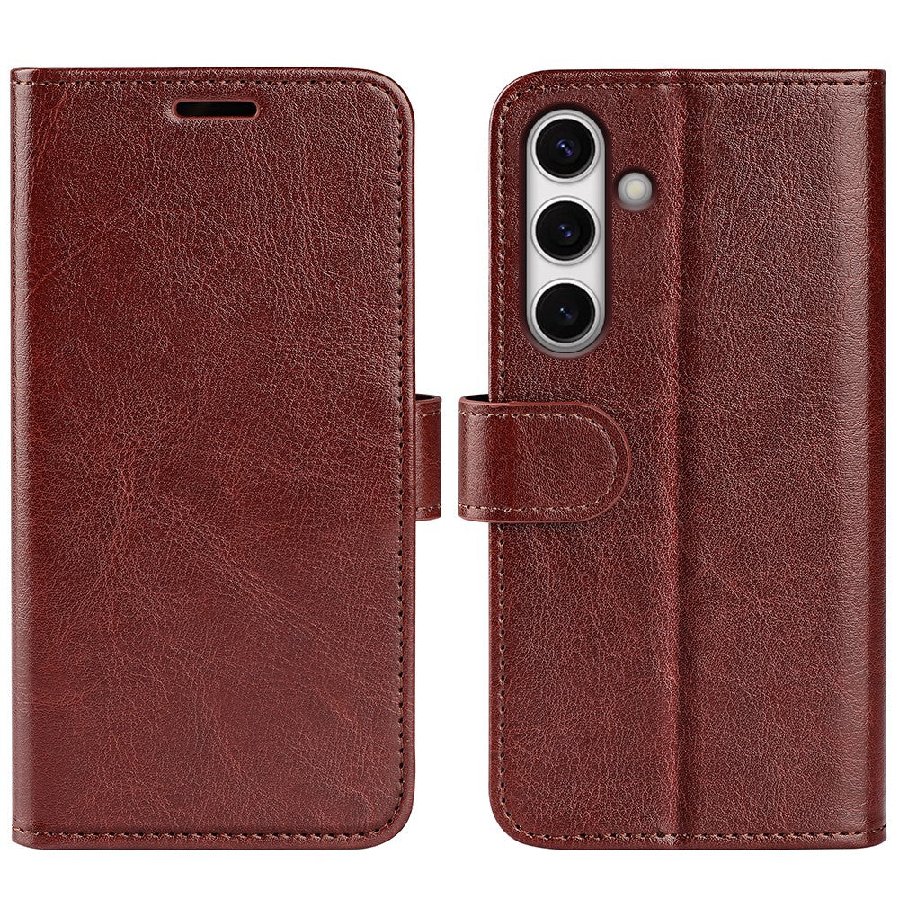Til Samsung Galaxy S24 FE Etui Crazy Horse Tekstur Læder Stand Telefoncover med Pung