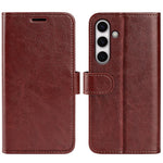 For Samsung Galaxy S24 FE Case Crazy Horse Texture Leather Stand Phone Cover with Wallet