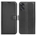 For Oppo A60 4G Case Anti-Drop Litchi Texture Leather Wallet Phone Cover