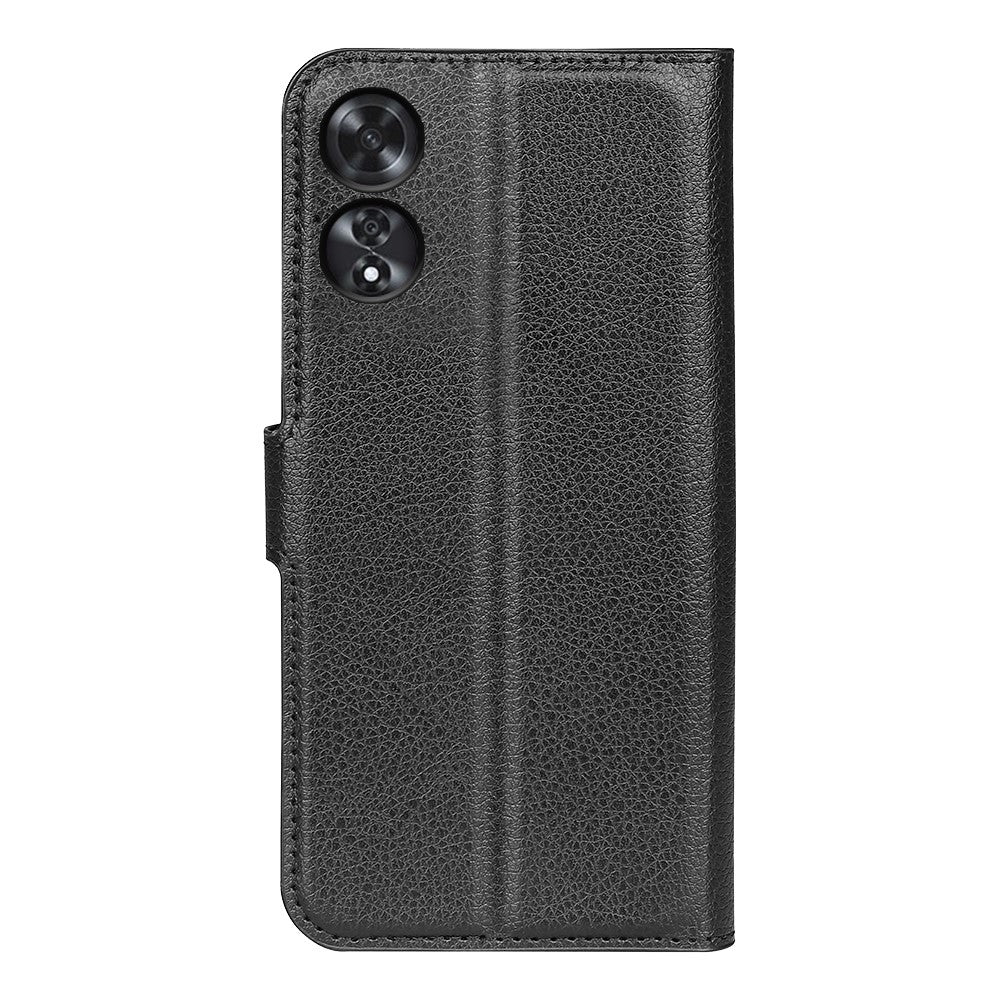 For Oppo A60 4G Case Anti-Drop Litchi Texture Leather Wallet Phone Cover