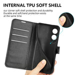 For Oppo A60 4G Case Anti-Drop Litchi Texture Leather Wallet Phone Cover