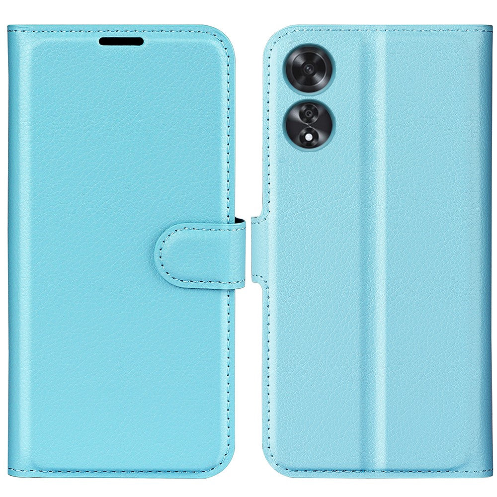 For Oppo A60 4G Case Anti-Drop Litchi Texture Leather Wallet Phone Cover