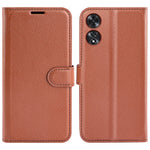 For Oppo A60 4G Case Anti-Drop Litchi Texture Leather Wallet Phone Cover