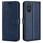 For OnePlus Nord CE4 Lite 5G / Oppo K12x 5G (China) Case Calf Texture Leather Stand Phone Cover