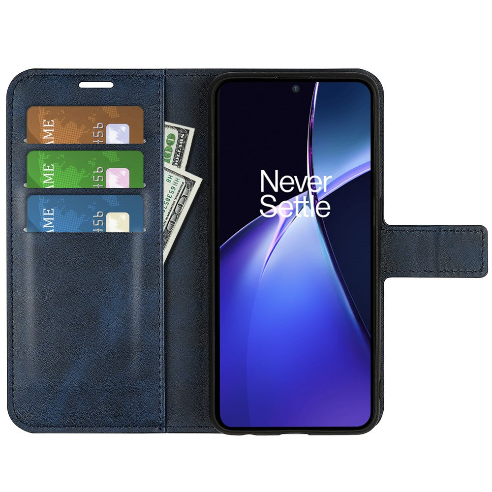 For OnePlus Nord CE4 Lite 5G / Oppo K12x 5G (China) Case Calf Texture Leather Stand Phone Cover