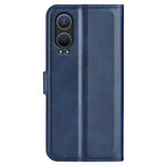 For OnePlus Nord CE4 Lite 5G / Oppo K12x 5G (China) Case Calf Texture Leather Stand Phone Cover