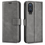 For OnePlus Nord CE4 Lite 5G / Oppo K12x 5G (China) Case Calf Texture Leather Stand Phone Cover