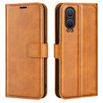 For OnePlus Nord CE4 Lite 5G / Oppo K12x 5G (China) Case Calf Texture Leather Stand Phone Cover