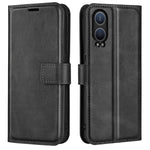 For OnePlus Nord CE4 Lite 5G / Oppo K12x 5G (China) Case Calf Texture Leather Stand Phone Cover
