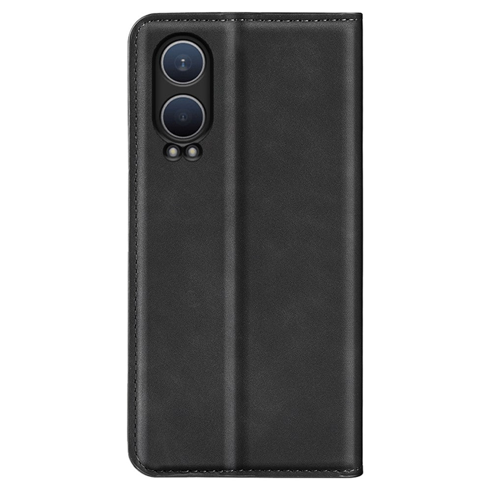 OnePlus Nord CE4 Lite 5G / Oppo K12x 5G (Kina)-tegnebogsetui i læder med skin-touch-funktion