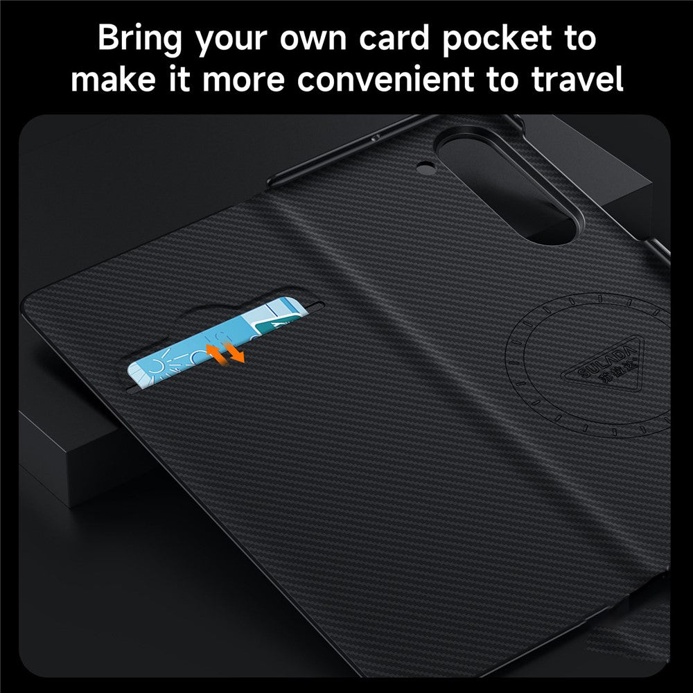 SULADA For Samsung Galaxy Z Fold5 5G Case Leather Flip Phone Cover with Card Slot