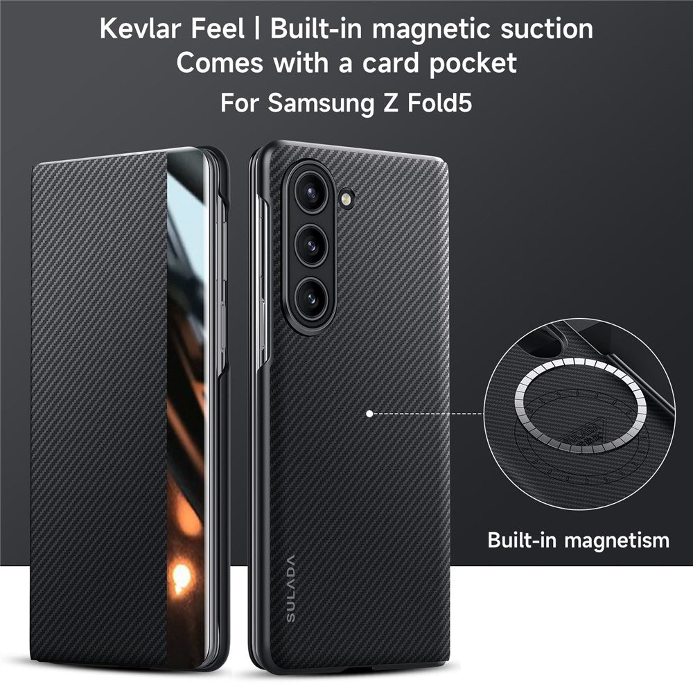 SULADA For Samsung Galaxy Z Fold5 5G Case Leather Flip Phone Cover with Card Slot