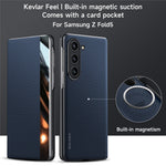 SULADA Til Samsung Galaxy Z Fold6 5G Etui Kortplads Læder Telefoncover Magnetisk Trådløs Opladning
