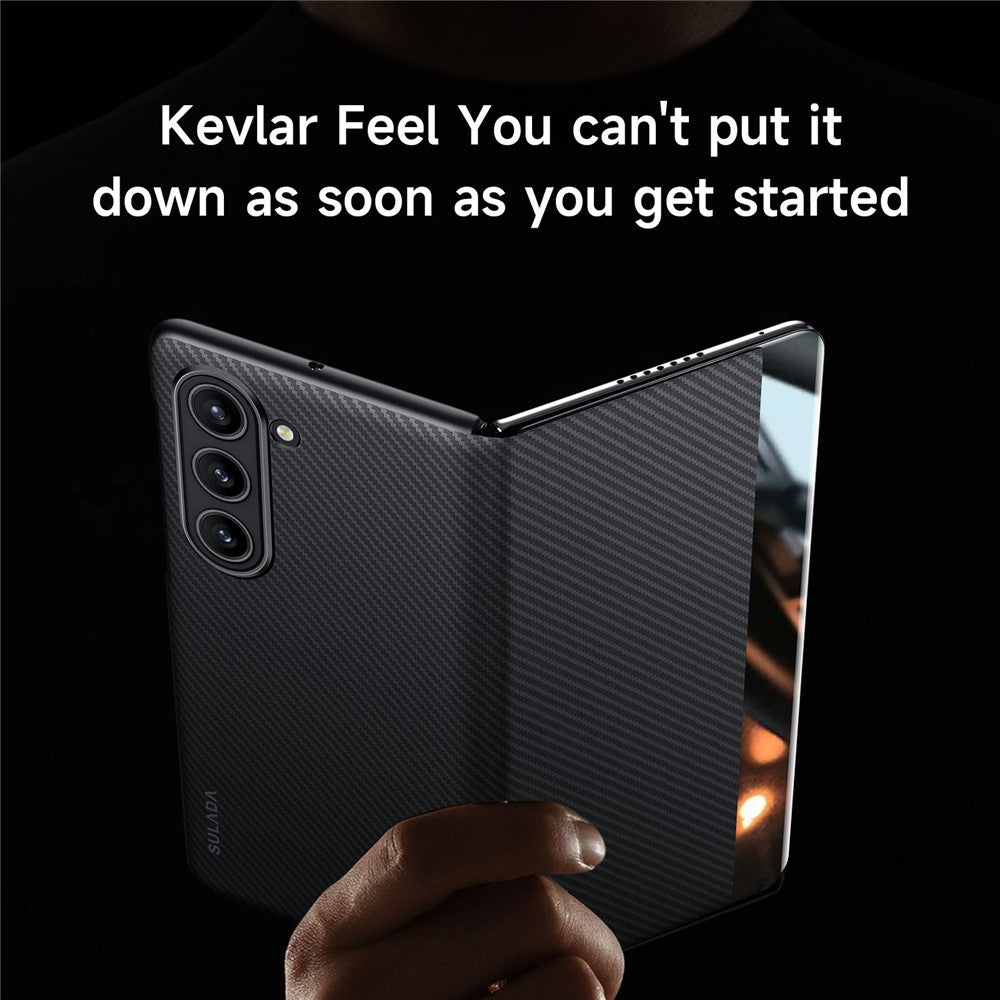SULADA Til Samsung Galaxy Z Fold6 5G Etui Kortplads Læder Telefoncover Magnetisk Trådløs Opladning