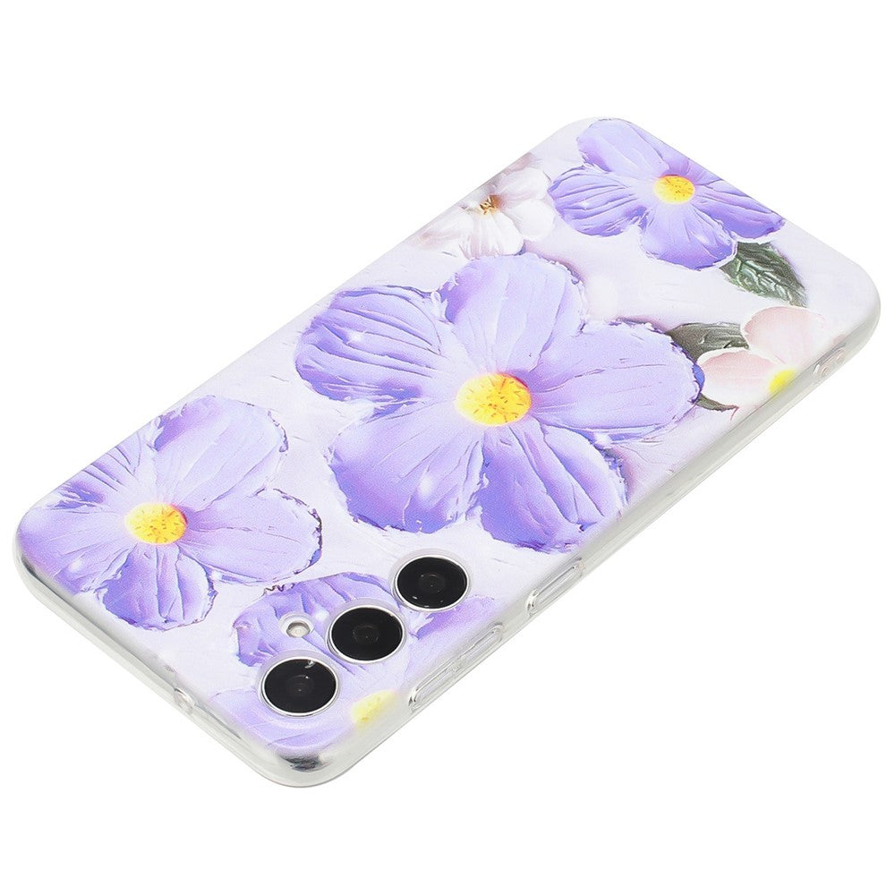For Samsung Galaxy S24 FE Case Pattern Printing TPU Phone Cover Clear Edge