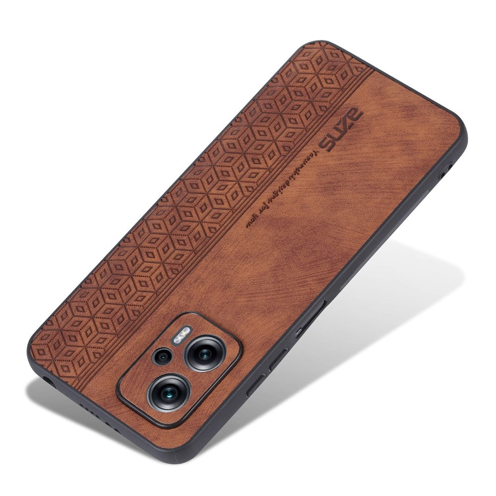 AZNS för Xiaomi Redmi Note 11T Pro 5G / Note 11T Pro+ 5G / Poco X4 GT 5G / Redmi K50i 5G, reptåligt mobilskal med tryck i PU-läder + TPU-bakstycke
