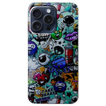 Til iPhone 16 Pro Cover med mønstertryk TPU Beskyttende Telefoncover