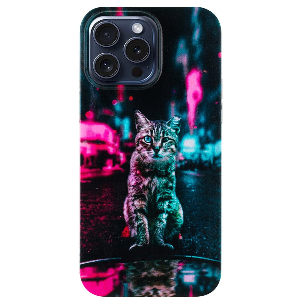 For iPhone 16 Pro Case Pattern Printing Anti-scratch Slim TPU Phone Cover
