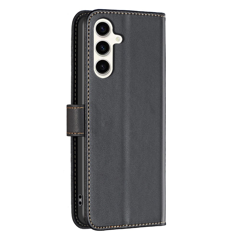 BINFEN COLOR BF17 Til Samsung Galaxy M35 5G Cover Beskyttende Telefonetui i Læder