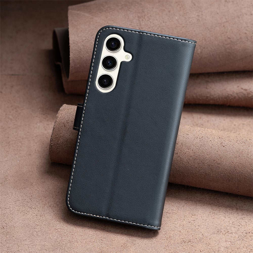 BINFEN COLOR BF17 Til Samsung Galaxy M35 5G Cover Beskyttende Telefonetui i Læder