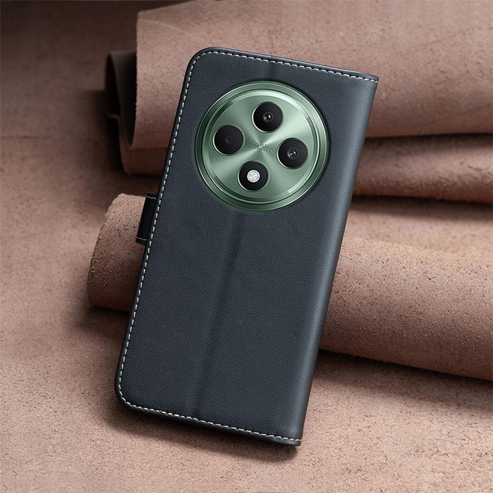 BINFEN COLOR BF17 til Oppo Reno12 F 5G læderetui, mobilcover og pungcover