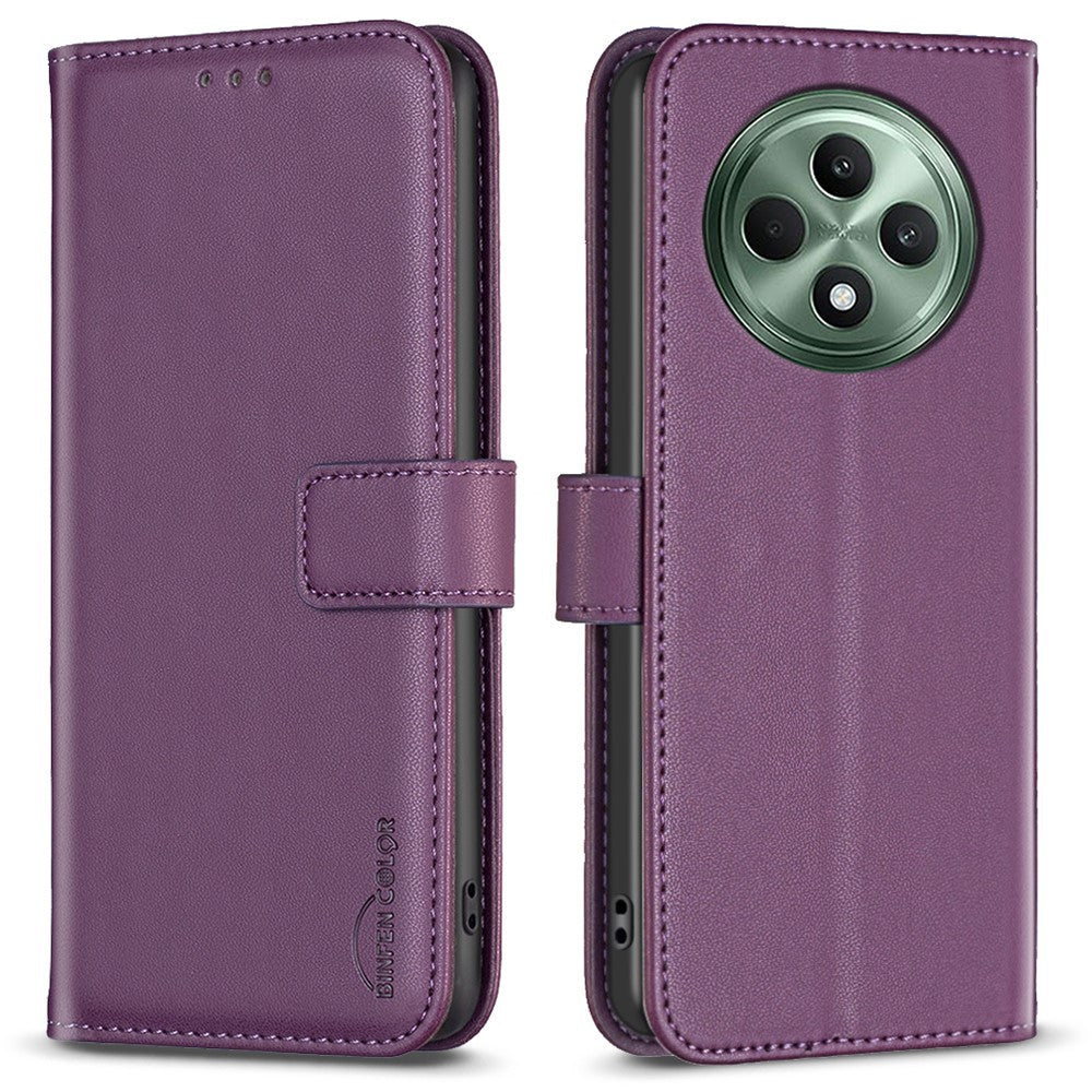 BINFEN COLOR BF17 til Oppo Reno12 F 5G læderetui, mobilcover og pungcover