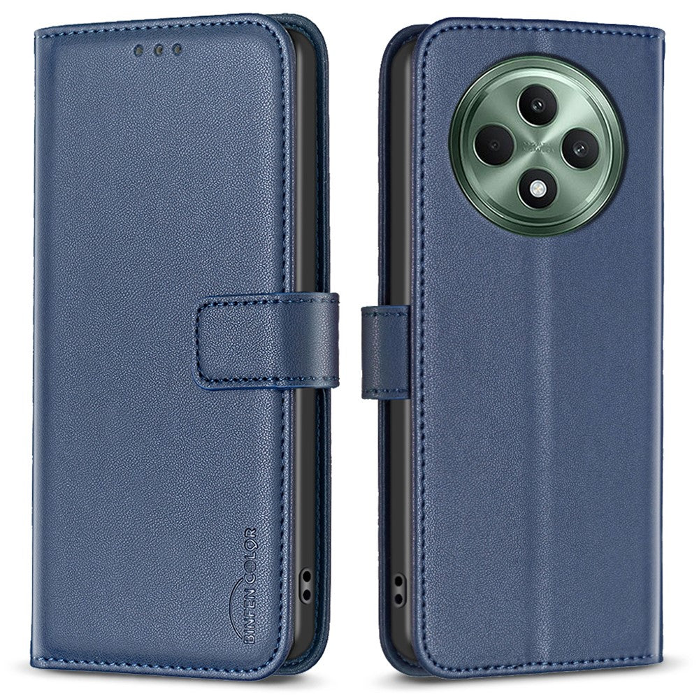 BINFEN COLOR BF17 til Oppo Reno12 F 5G læderetui, mobilcover og pungcover