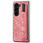 For Samsung Galaxy Z Fold6 5G Case Wrist Band Leather+PC Cover with Pen Slot