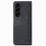 Til Samsung Galaxy Z Fold6 5G Etui Retro PU Læder+PC Cover med Penholder