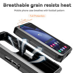 For Samsung Galaxy Z Fold6 5G Case Camera Protection PC+TPU Phone Cover Finger Ring Holder Kickstand