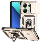For Xiaomi Redmi Note 13 Pro 4G / Poco M6 Pro 4G Case Upgraded Lens Protection PC + TPU Phone Cover Kickstand