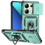 For Xiaomi Redmi Note 13 Pro 4G / Poco M6 Pro 4G Case Upgraded Lens Protection PC + TPU Phone Cover Kickstand