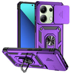 For Xiaomi Redmi Note 13 Pro 4G / Poco M6 Pro 4G Case Upgraded Lens Protection PC + TPU Phone Cover Kickstand