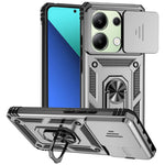For Xiaomi Redmi Note 13 Pro 4G / Poco M6 Pro 4G Case Upgraded Lens Protection PC + TPU Phone Cover Kickstand