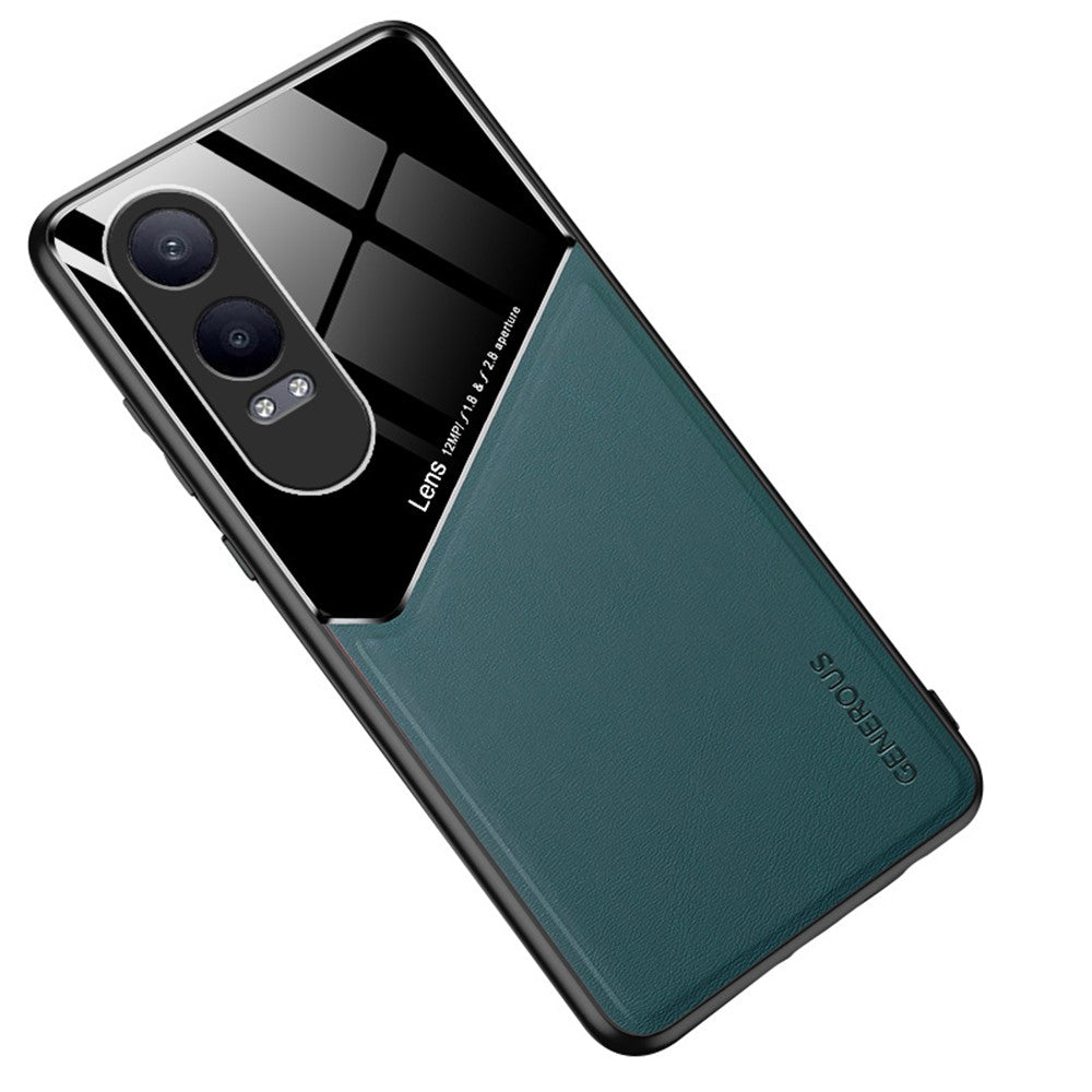 OnePlus Nord CE4 Lite 5G / Oppo K12x 5G (Kina) fodral läderbelagt PC+TPU mobilbaksida