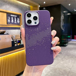 For iPhone 13 Pro Case Hard PC Phone Shell Starry Sky Pattern Incomplete Cover