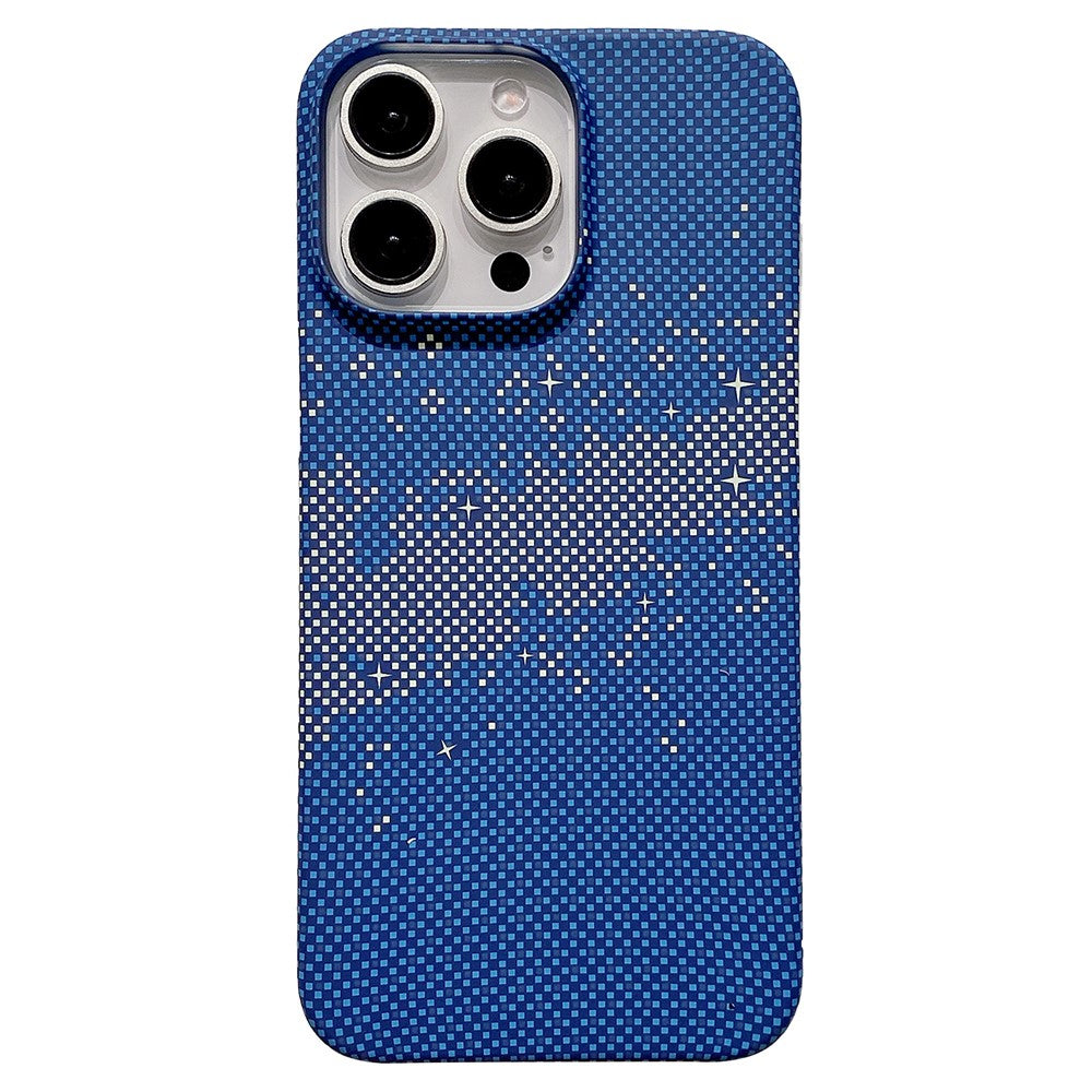 For iPhone 13 Pro Case Hard PC Phone Shell Starry Sky Pattern Incomplete Cover