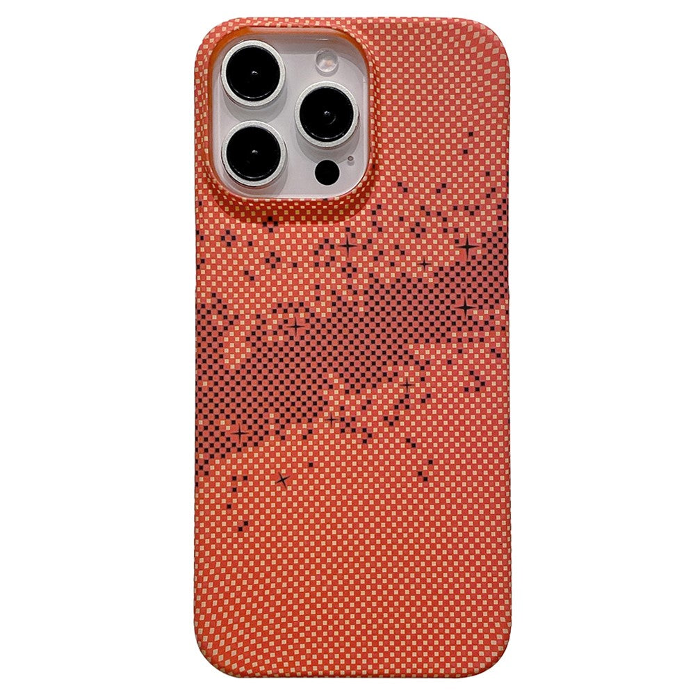 For iPhone 13 Pro Case Hard PC Phone Shell Starry Sky Pattern Incomplete Cover