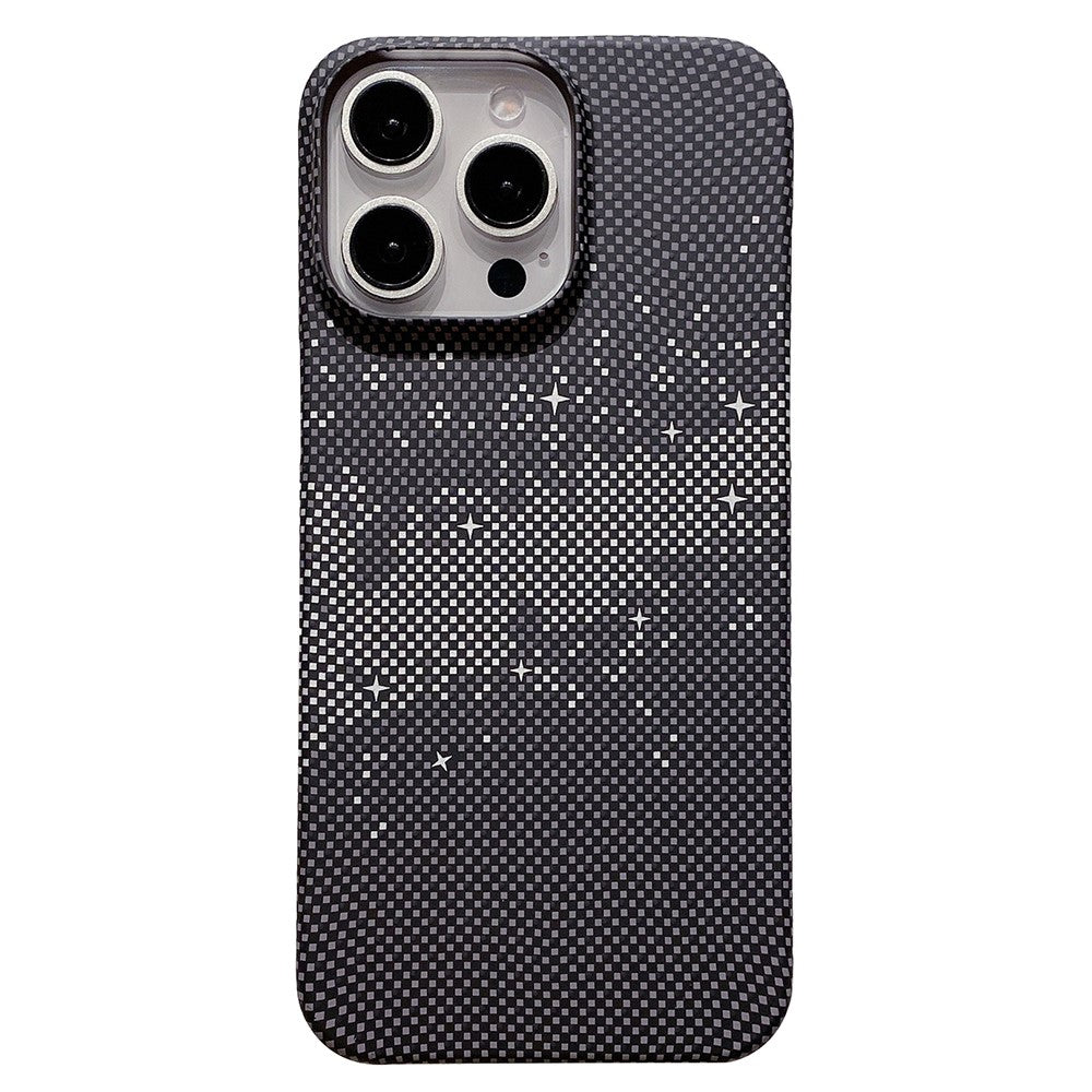 For iPhone 13 Pro Case Hard PC Phone Shell Starry Sky Pattern Incomplete Cover