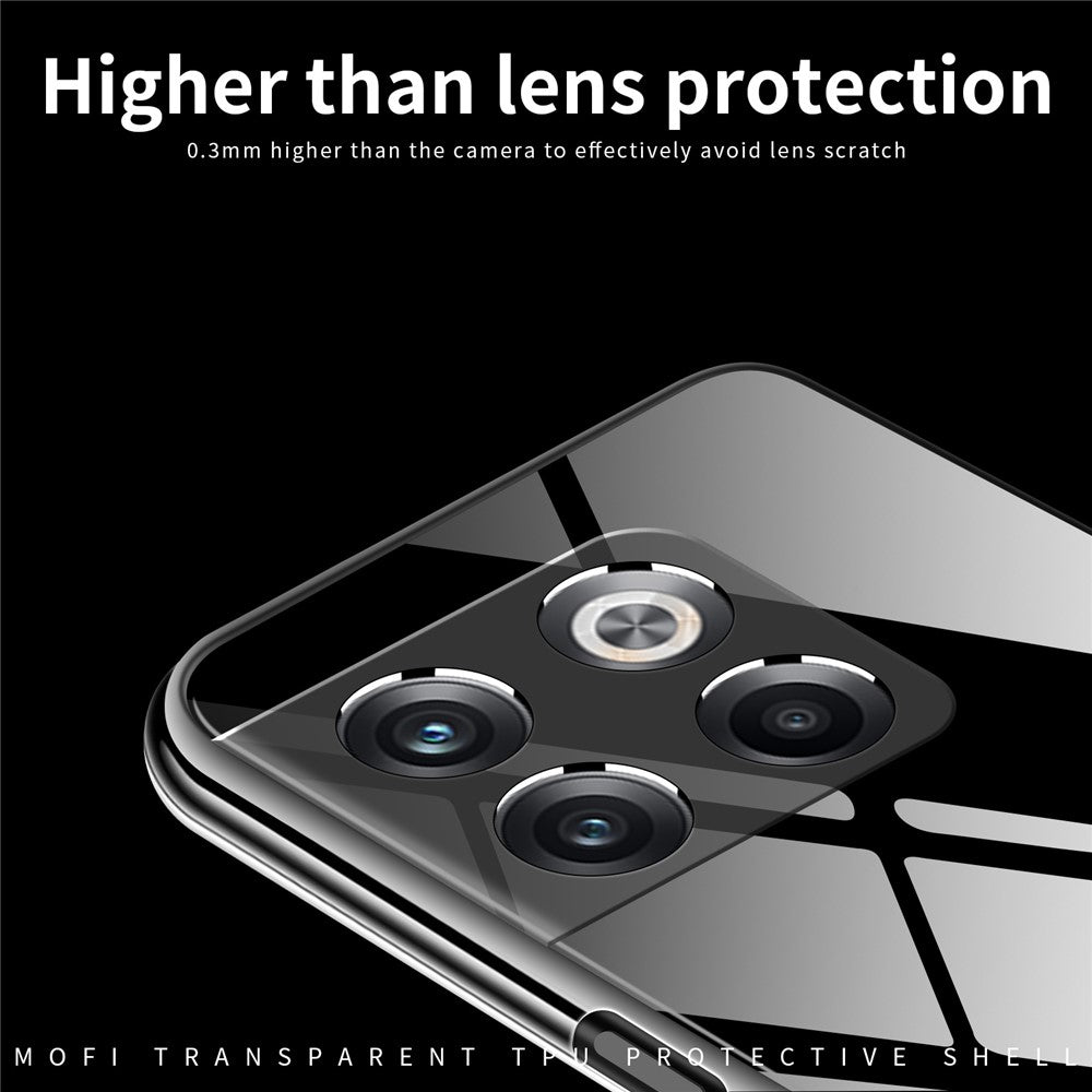 MOFI Transparent mobilskal För OnePlus 10T 5G / Ace Pro 5G Reptåligt Mjukt TPU Mobilmobil Baksida