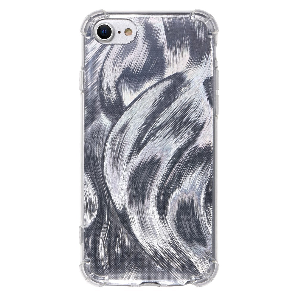 For iPhone SE (2022) / SE (2020) / iPhone 8 / 7 Case Reinforced Corners TPU Phone Cover with Card Paper